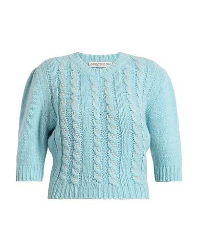 ALESSANDRA RICH Jumper Light blue 66% Alpaca wool, 20% Polyamide, 9% Wool, 5% Elastane