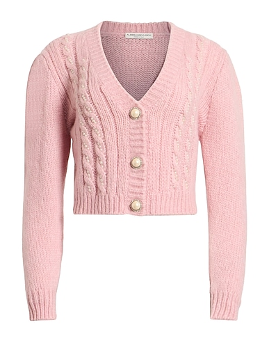ALESSANDRA RICH Cardigan Pink 66% Alpaca wool, 20% Polyamide, 9% Wool, 5% Elastane