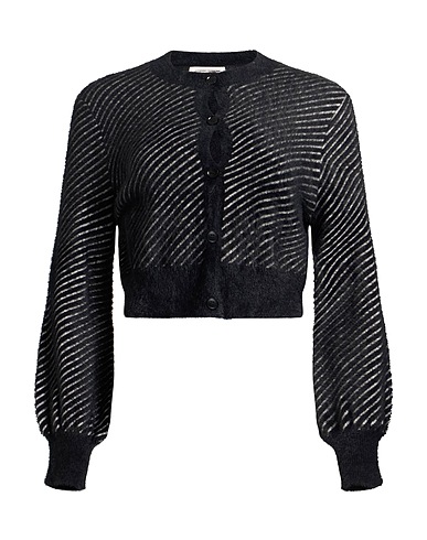 SANDRO FERRONE Cardigan Black 60% Polyamide, 40% Viscose