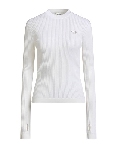 FENDI Jumper Ivory 69% Wool, 29% Silk, 2% Polyamide