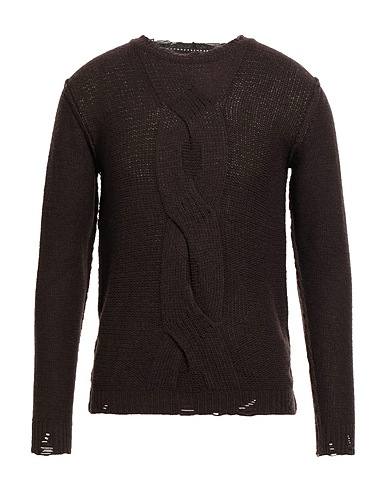 DANIELE ALESSANDRINI Pullover Cioccolato 80% Lana, 20% Poliammide