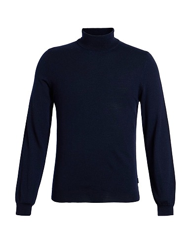 BOSS HUGO BOSS Turtleneck Midnight blue 100% Virgin Wool