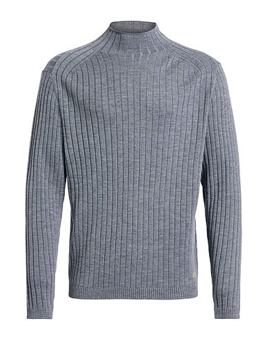 CALVIN KLEIN Polo neck Grey 100% Wool