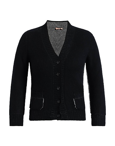 N°21 Cardigan Black 98% Virgin Wool, 2% Polyamide