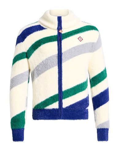 CASABLANCA Cardigan Blanc cassé 85% Nylon, 13% Coton, 1% Polyamide, 1% Élasthanne