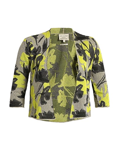 ALESSIA SANTI Cardigan Lime green 52% Viscose, 25% Metallic fiber, 23% Cotton