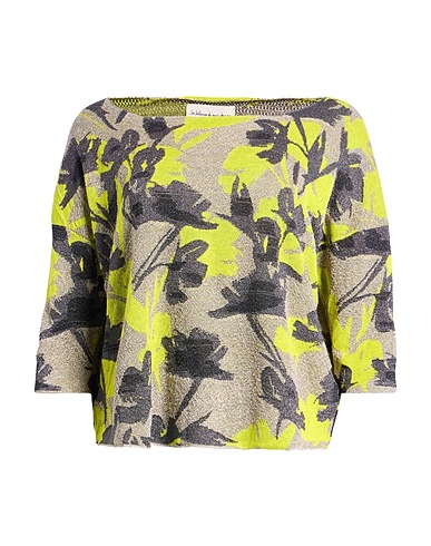 ALESSIA SANTI Jumper Lime green 52% Viscose, 25% Metallic fiber, 23% Cotton