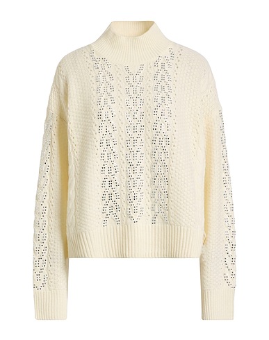 ICONA by KAOS Polo neck Cream 50% Wool, 50% Polyamide
