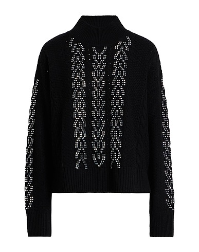 ICONA by KAOS Polo neck Black 50% Wool, 50% Polyamide