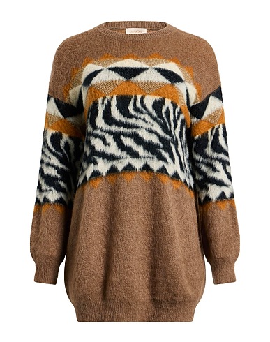 KAOS JEANS Jumper Khaki 33% Acrylic, 25% Mohair wool, 25% Polyamide, 14% Viscose, 3% Metallic fiber