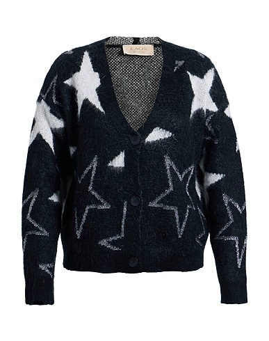 KAOS JEANS Cardigan Black 40% Acrylic, 30% Polyamide, 30% Mohair wool