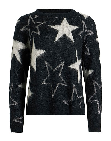 KAOS JEANS Sweater Black 40% Acrylic, 30% Polyamide, 30% Mohair wool