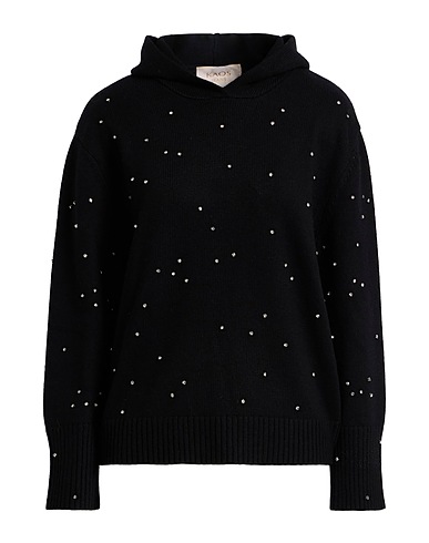 KAOS JEANS Jumper Black 35% Polyamide, 31% Viscose, 30% Wool, 4% Cashmere
