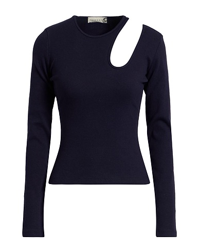HAVEONE T-shirt Midnight blue 97% Cotton, 3% Elastane