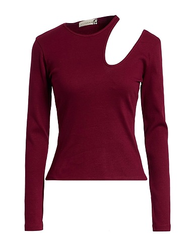 HAVEONE T-shirt Burgundy 97% Cotton, 3% Elastane