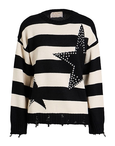 KAOS JEANS Jumper Ivory 75% Acrylic, 10% Wool, 10% Viscose, 5% Alpaca wool