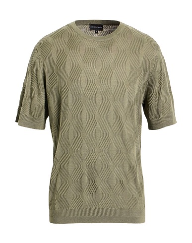 EMPORIO ARMANI Jumper Military green 50% Acrylic, 30% Lyocell, 20% Wool