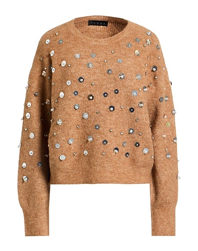 ICONA by KAOS Jumper Camel 56% Alpaca wool, 42% Polyamide, 2% Elastane
