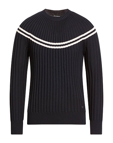 EMPORIO ARMANI Jumper Midnight blue 100% Virgin Wool