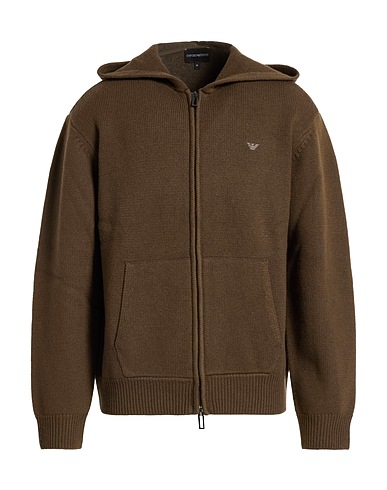 EMPORIO ARMANI Cardigan Khaki 100% Virgin Wool