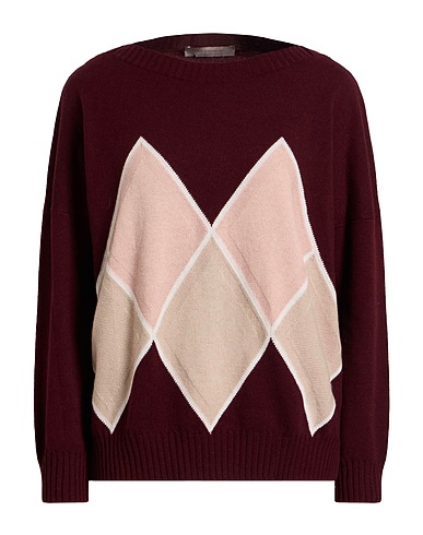 D.EXTERIOR Jumper Burgundy 30% Cashmere, 30% Viscose, 20% Merino Wool, 20% Polyamide
