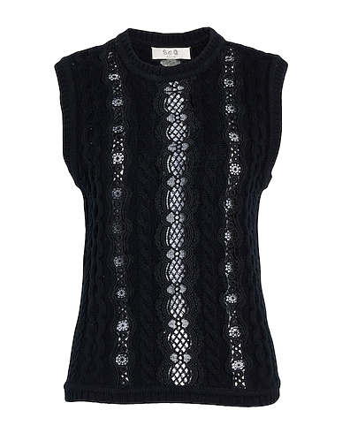 SEA Top Black 100% Wool, Polyester