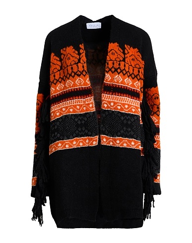 GAëLLE Paris Cardigan Black 53% Synthetic fibers, 15% Mohair wool, 15% Wool, 12% Alpaca wool, 5% Cotton