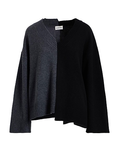 P.A.R.O.S.H. プルオーバー ブラック ウール 70% / カシミヤ 30%