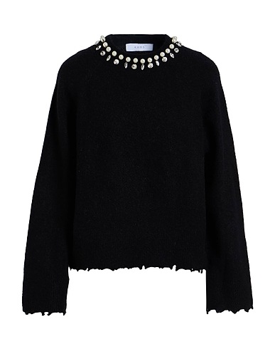 KAOS プルオーバー ブラック ナイロン 42% / ウール 35% / 毛（アルパカ） 20% / ポリウレタン 3%