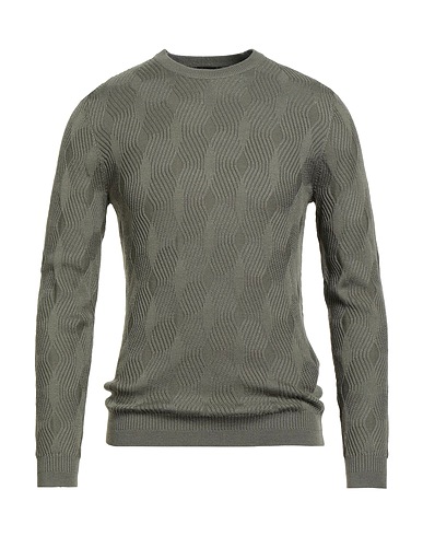 EMPORIO ARMANI プルオーバー ミリタリーグリーン アクリル 50% / テンセル 30% / ウール 20%