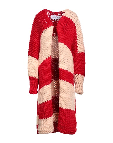 HOPE MACAULAY Cardigan Red 100% Merino Wool