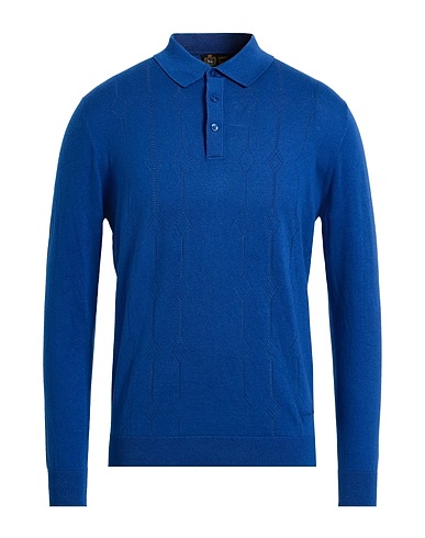 JOHNNY LAMBS Jumper Blue 70% Cotton, 25% Silk, 5% Cashmere