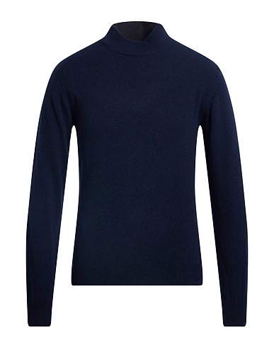 WOOL & CO Polo neck Midnight blue 90% Merino Wool, 10% Cashmere