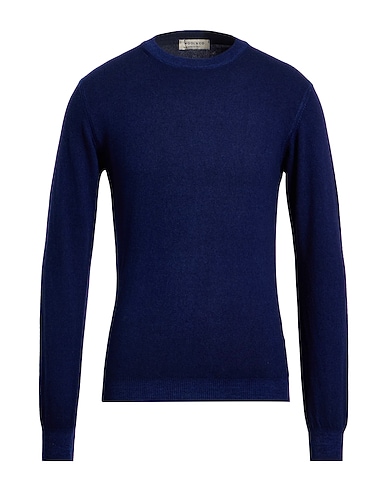 WOOL & CO Jumper Navy blue 100% Merino Wool