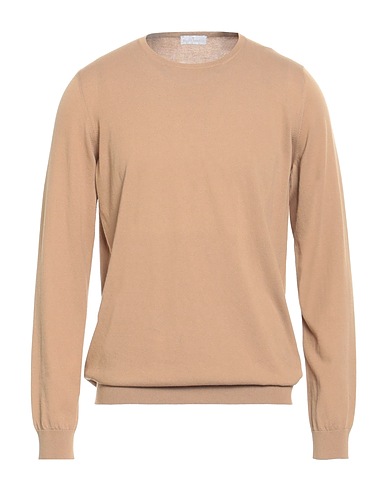 BRUNO MANETTI Jumper Beige 100% Cotton