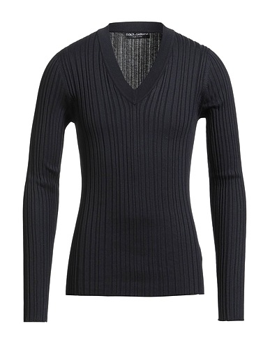 DOLCE&GABBANA Jumper Midnight blue 55% Silk, 45% Cotton