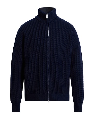 EMPORIO ARMANI Cardigan Midnight blue 80% Wool, 20% Polyamide