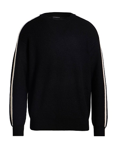 EMPORIO ARMANI Jumper Black 50% Virgin Wool, 30% Alpaca wool, 20% Polyamide, Elastane