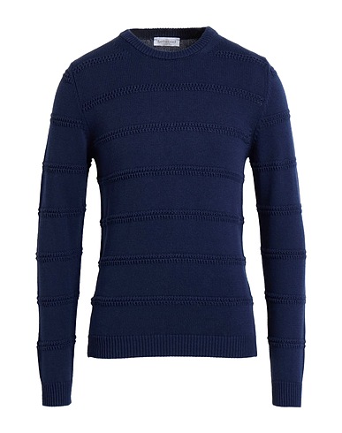 BELLWOOD KNITWEAR Navy 90% Cotton, 10% Cashmere