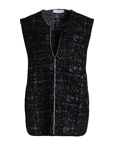KAOS Sleeveless sweater Black 44% Acrylic, 24% Polyamide, 14% Metal, 9% Wool, 9% Viscose