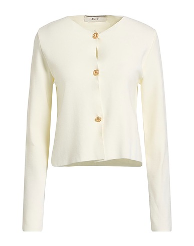 AKEP Cardigan Cream 89% Viscose, 8% Polyamide, 3% Elastic fibres