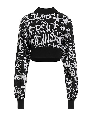 VERSACE JEANS COUTURE Polo neck 72% Viscose, 16% Polyamide, 12% Metallic Polyester