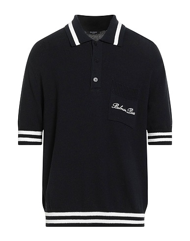 BALMAIN Sweater Black 44% Cotton, 44% Lyocell, 12% Polyamide