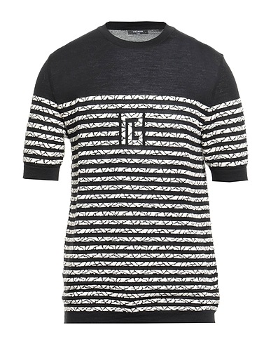 BALMAIN Jumper Black 58% Virgin Wool, 31% Cotton, 11% Polyamide