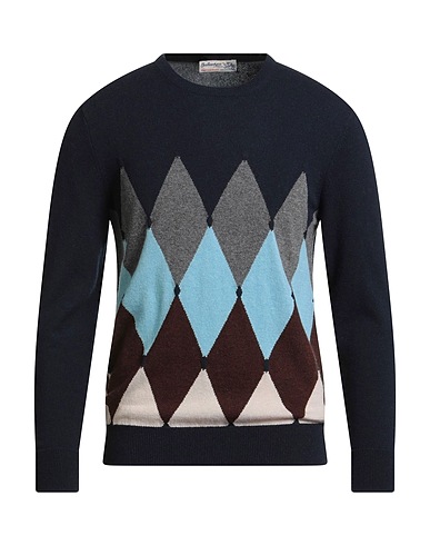 BALLANTYNE of PEEBLES Maglia in Cachemire Blu notte 100% Cachemire