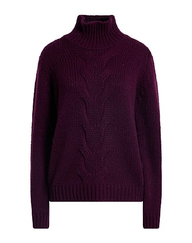 K-WAY Rollkragenpullover Pflaume 75% Schurwolle, 25% Polyamid