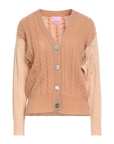 CRUSH. Cárdigan Camel 100% Cachemir