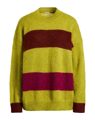 MASSIMO ALBA Jumper Military green 70% Mohair wool, 30% Silk