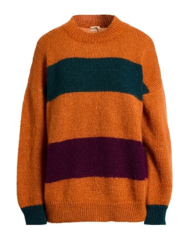 MASSIMO ALBA Jumper Brown 70% Mohair wool, 30% Silk