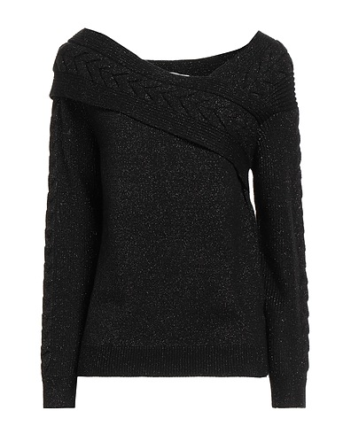 GIORGIA  & JOHNS Jumper PREVIEW Black 40% Viscose, 28% Polyester, 22% Polyamide, 10% Metal